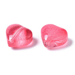 Perles de verre peintes par pulvérisation transparent&nbsp;X-GGLA-S054-012A-04