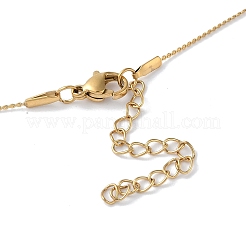Colliers à pendentif boule ronde en acier inoxydable 304 avec placage ionique (IP) pour femmes&nbsp;NJEW-D056-01A-01G