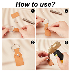 Kit de fabrication de porte-clés vierge bricolage&nbsp;DIY-OC0010-99