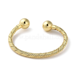 Manschettenarmbänder aus Messing mit Zahnstangenbeschichtung&nbsp;BJEW-H326-03G