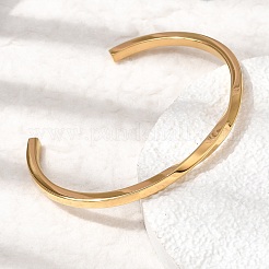 Braccialetti a polsino in acciaio inossidabile 304 per donna&nbsp;BJEW-H644-04G