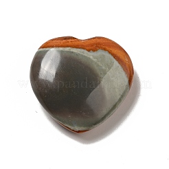 Natürlicher Wüstenjaspis/polychromer Jaspis Herz-Liebesstein&nbsp;G-C010-04