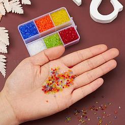 Kit fai da te per la creazione di braccialetti con perline di vetro in tubo trasparente&nbsp;DIY-YW0004-36A