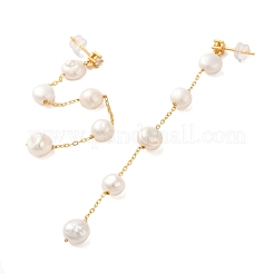 Boucles d'oreilles clous en argent sterling&nbsp;EJEW-K273-05G