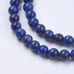 Natürliche Lapislazuli (gefüllte Farbkleber) Perlenstränge&nbsp;G-K269-01-6mm