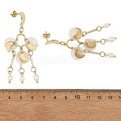 Kronleuchterohrringe aus Edelstahl 304&nbsp;EJEW-JE07489-01