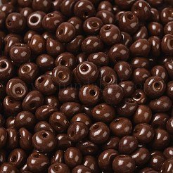 6/0 perles de rocaille en verre avec peinture à cuisson opaque&nbsp;X1-SEED-M012-02A-14