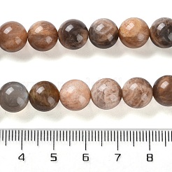 Natürliche schwarze Sonnensteinperlenstränge&nbsp;G-U009-A01-04