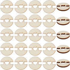 1 set di bottoni in legno a 1 fori&nbsp;BUTT-CY0001-16C
