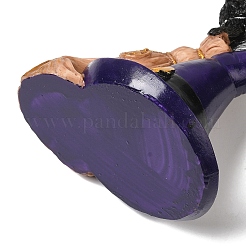 Verzauberte Katze mit Besen aus Kunstharz&nbsp;DARK-PW0001-072
