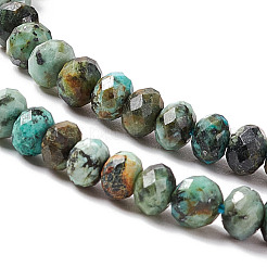 Natürliche afrikanische türkis (jasper) perlen stränge&nbsp;G-F717-02B