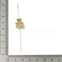 Messing Kristall Strass Ohr Wickel Crawler Haken Ohrringe für Frauen&nbsp;EJEW-C097-02G-02