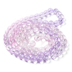 Perles de verre transparentes de peinture de cuisson&nbsp;X1-DGLA-M001-10mm-04