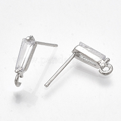 Messing kubik zirkonia ohrstecker Zubehör&nbsp;KK-S348-349