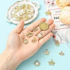 25 Stück 5 Stile Legierung mit Strass-Anhängern&nbsp;FIND-YW0012-71