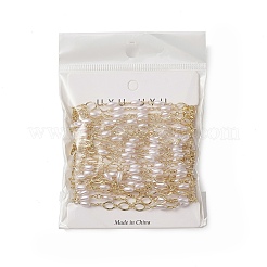 Catene a maglie ovali in ottone placcato cremagliera&nbsp;CHC-C026-20
