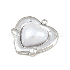 Acero inoxidable 304 con colgantes de perlas de plástico.&nbsp;SA-CBABA5E-15P