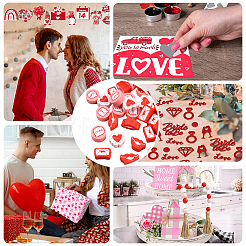 270 Stück handgefertigte Polymer-Tonperlenstränge zum Valentinstag&nbsp;CLAY-PA0001-52