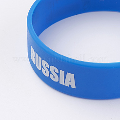 Bracelets en silicone&nbsp;BJEW-K168-01K