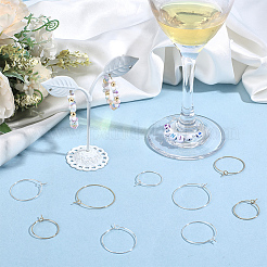 240 stücke 8 arten 316 chirurgische edelstahl weinglas charme ringe&nbsp;STAS-BBC0009-38