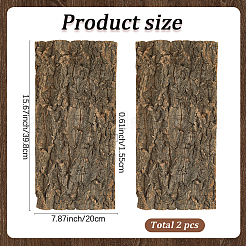 Decorazione di scorza di albero di legno&nbsp;AJEW-WH20064-07A