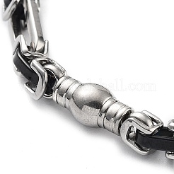 Bracelet à maillons en acier inoxydable 201 anti-ternissement&nbsp;BJEW-Z023-08P