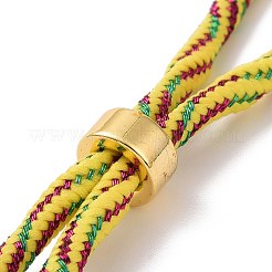 Bracelets argentés en corde de nylon&nbsp;MAK-C003-03G-03