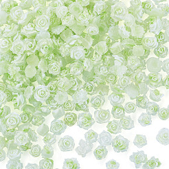 200 cabochon en résine représentant une fleur et un papillon&nbsp;CRES-TA0001-89B