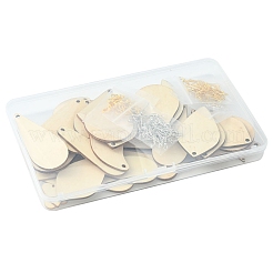 DIY unfertiges Rohling-Ohrring-Herstellungsset&nbsp;DIY-FS0004-10