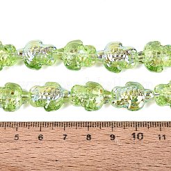 Chapelets de perles en verre transparent électrolytique&nbsp;EGLA-N055-04A-09