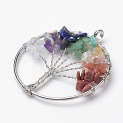 Gros pendentifs en pierre gemme naturelle&nbsp;G-S271-25A