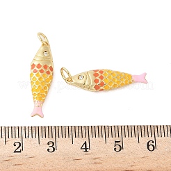 Pendentifs d'émail en laiton &nbsp;X-KK-B148-14G-04