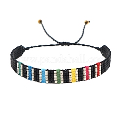 Braccialetto di perline intrecciate con semi di miyuki&nbsp;BJEW-P269-41