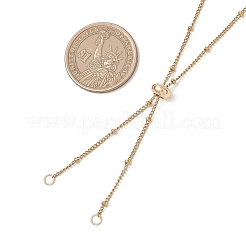 Herstellung einer Halskette mit Satellitenkette und Schieber aus Edelstahl 304&nbsp;AJEW-JB01555-02