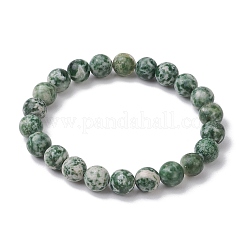 Natürliche grüne Jaspis-Perlen-Stretch-Armbänder für Frauen und Männer&nbsp;BJEW-JB11368