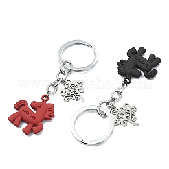 Porte-clés en alliage peints en aérosol&nbsp;KEYC-JKC01479