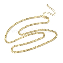Collares de cadena de eslabones de latón de 3 mm&nbsp;LS-NJEW-P339-03G