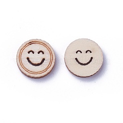 Cabochons en bois non teint&nbsp;WOOD-I004-43