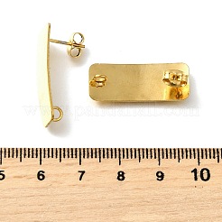 Componenti per orecchini a bottone in acciaio inossidabile 304&nbsp;STAS-B087-08B-G