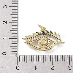 Vrais pendentifs en laiton plaqué 18k or véritable micro pavé zircone cubique&nbsp;KK-L209-070G-03
