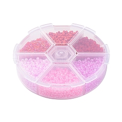 6 couleurs 12/0 perles de rocaille en verre&nbsp;SEED-X0052-03E-2mm