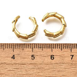 Orecchini a polsino in zircone chiaro con micro pavè di ottone&nbsp;EJEW-Z085-02G