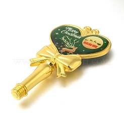 Weihnachts-Hirsch-Druck Messing & Harz Wachs Stempel Griffe&nbsp;AJEW-A058-02A