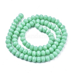 Chapelets de perles en verre opaque de couleur unie&nbsp;EGLA-A034-P3mm-D14