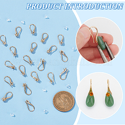 30 pezzi di ottone ganci orecchino&nbsp;KK-BC0012-09