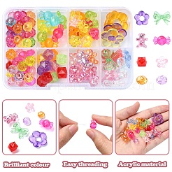 129 Stück transparente Acrylperlen&nbsp;MACR-YW0003-11
