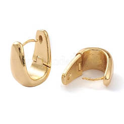 Laiton Huggie boucles d'oreilles&nbsp;EJEW-A056-37G
