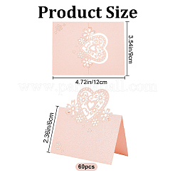 Marque-places en papier&nbsp;AJEW-WH0270-55B