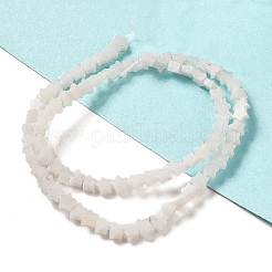 Chapelets de perles de jade blanche naturelle&nbsp;G-G085-B28-02