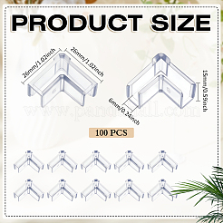 Coin de protection anti-collision en plastique&nbsp;FIND-WH0199-428C-02